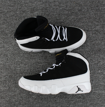 Latest Air Jordan 9 Black White Shoes - Click Image to Close